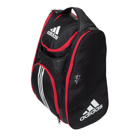 Bolsa Bolsa de padel Saco de padel multijogo preto e vermelho