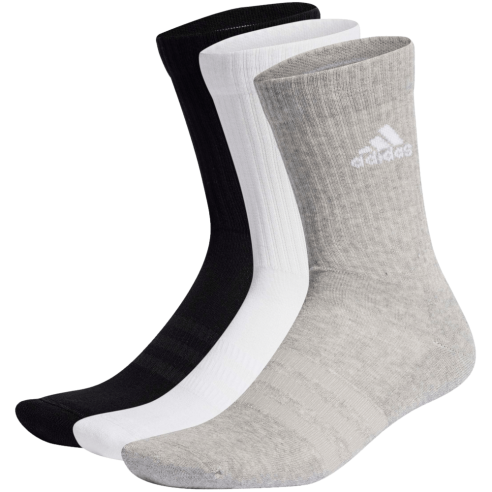 Padel Accessories Classic Cushioned Socks Set 3 pairs Black, White & Grey