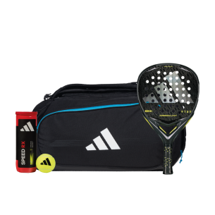 Raquetes de padel adidas Pack Raquete de padel adidas Arrow Hit + Bolsa para raquete de padel Protour Black 3.4