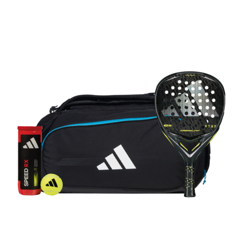 Raquetes de padel adidas Pack Raquete de padel adidas Arrow Hit + Bolsa para raquete de padel Protour Black 3.4