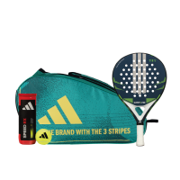 Raquettes de padel adidas Pack raquette de padel Adidas Drive Bleu 2026 + sac de raquettes Control Vert 3.4