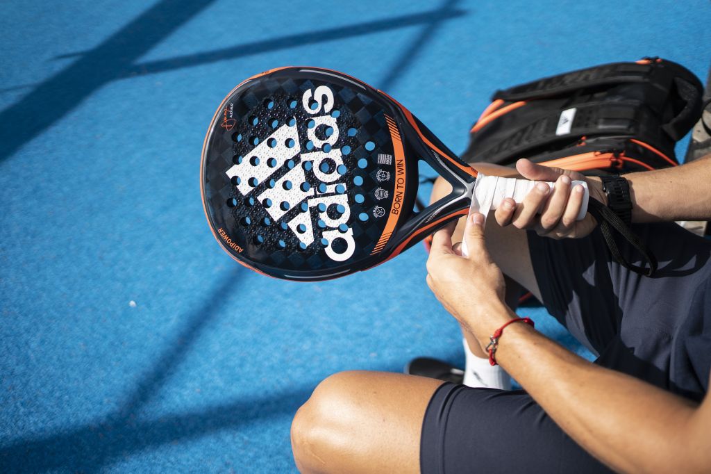 The parts of a padel racket